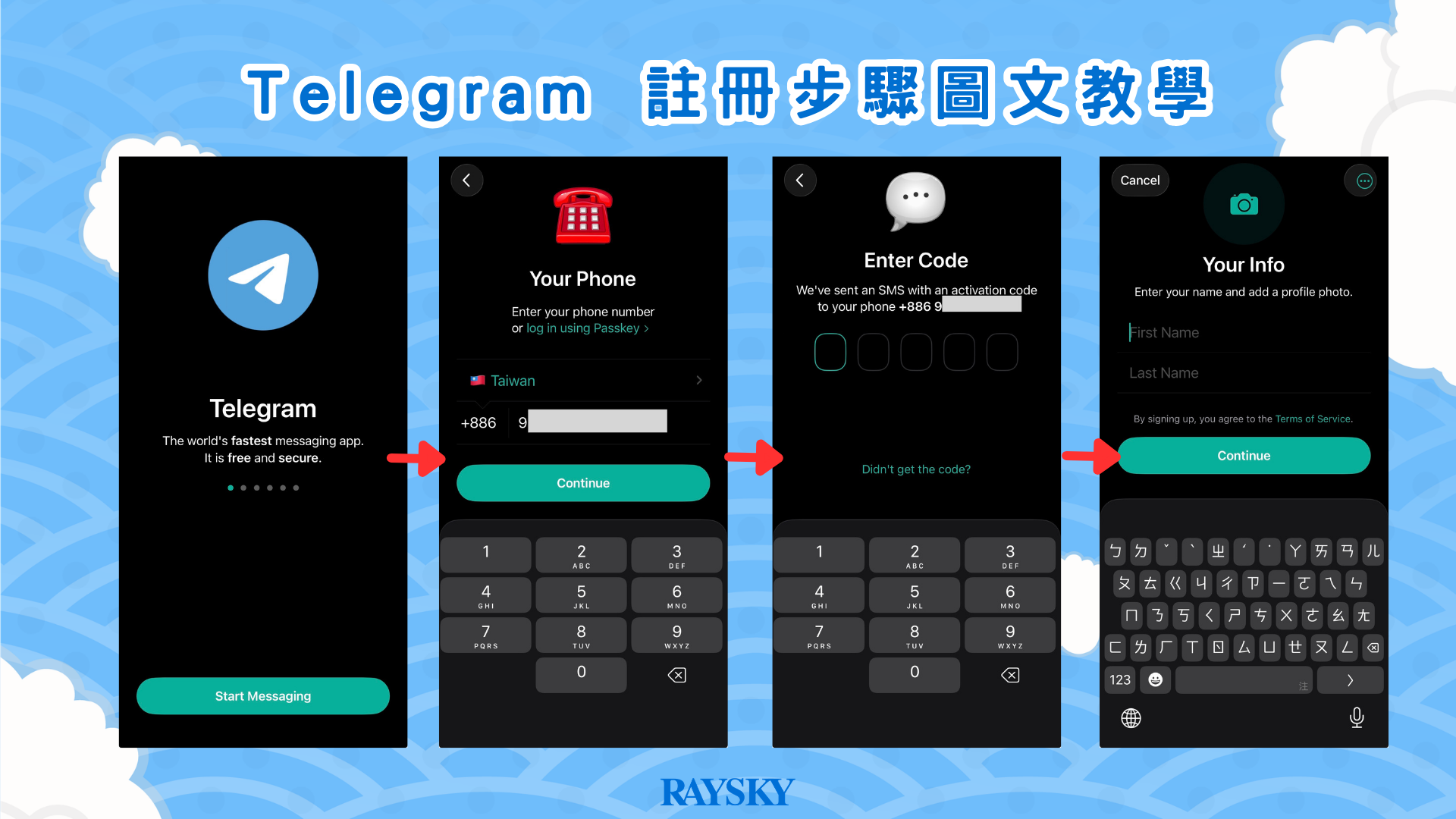 Telegram 註冊步驟圖文教學