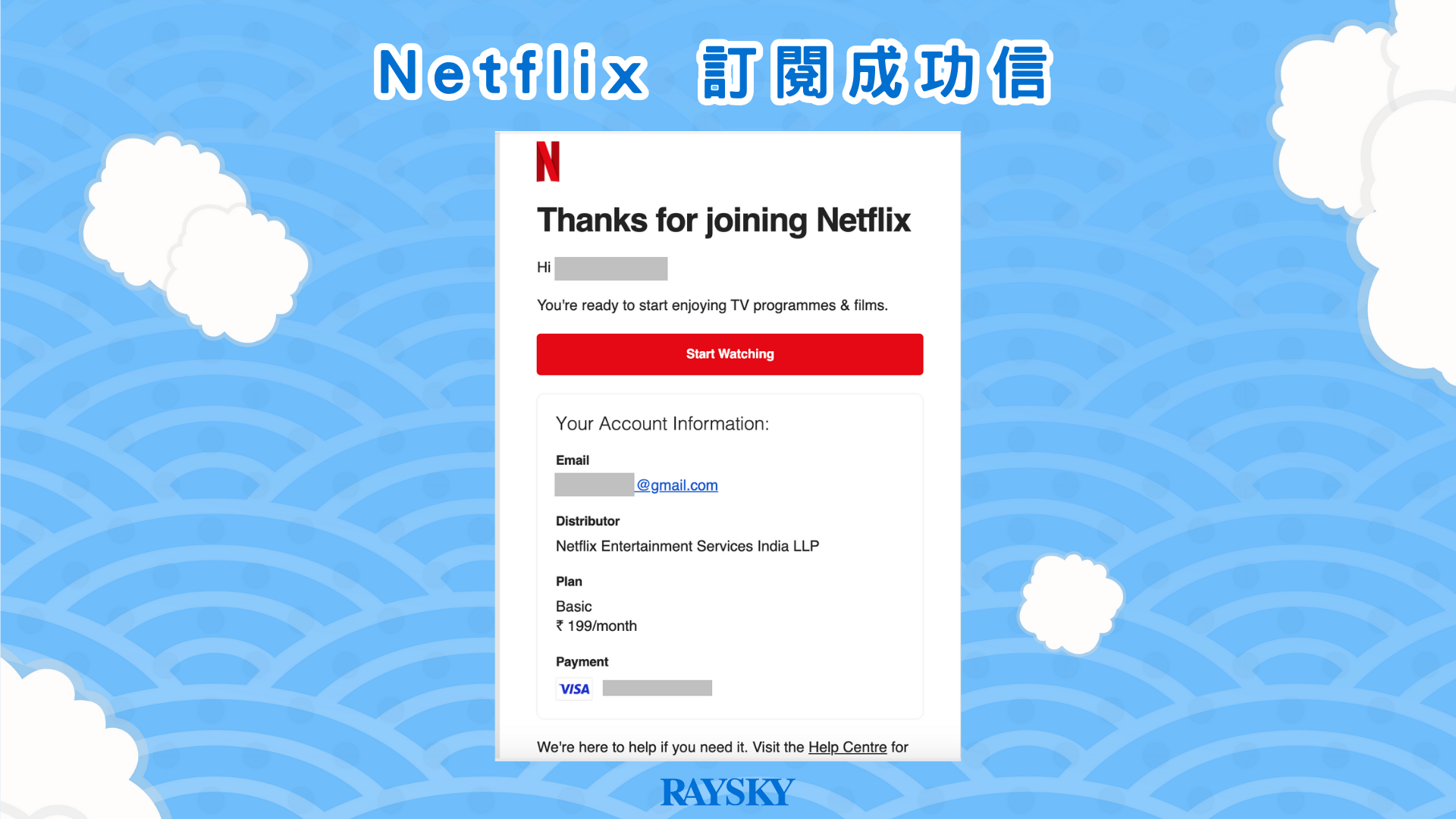 訂閱成功信
