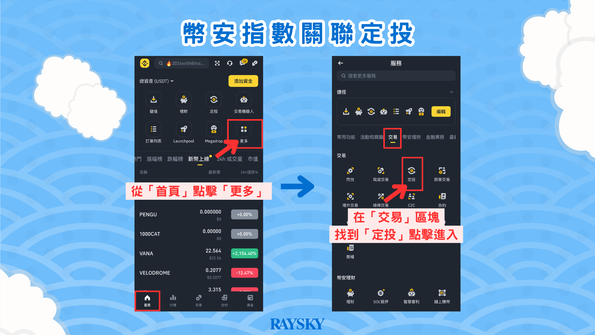 進入定投頁面