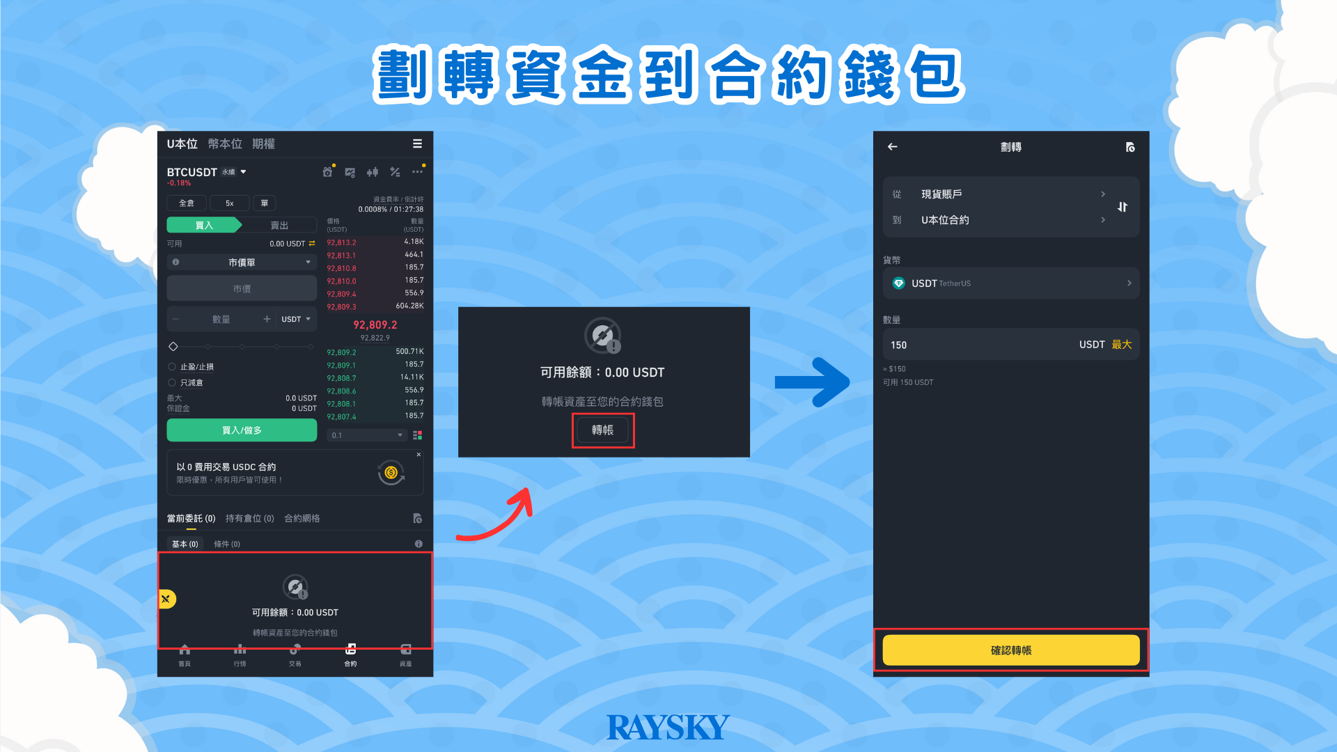劃轉資金到合約錢包