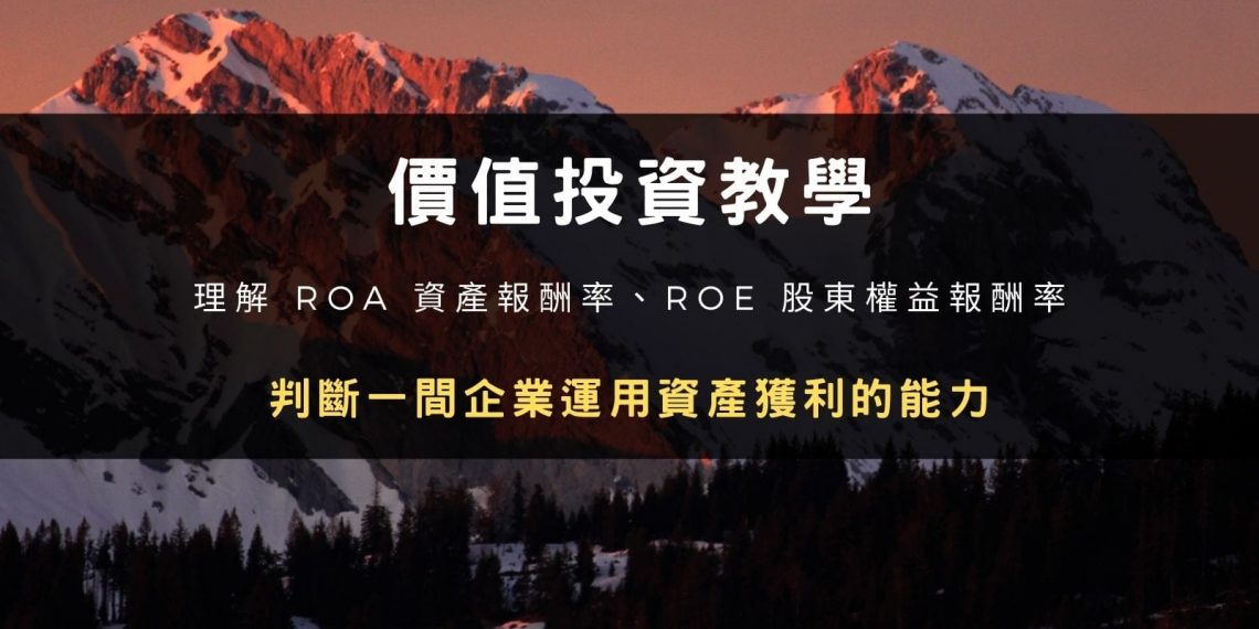 價值投資教學：理解 ROA 資產報酬率、ROE 股東權益報酬率