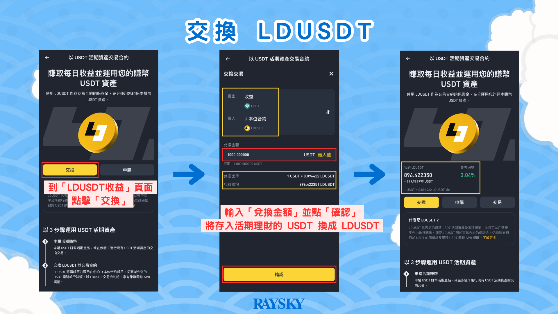 幣安 LDUSDT 申購教學 - 兌換 LDUSDT