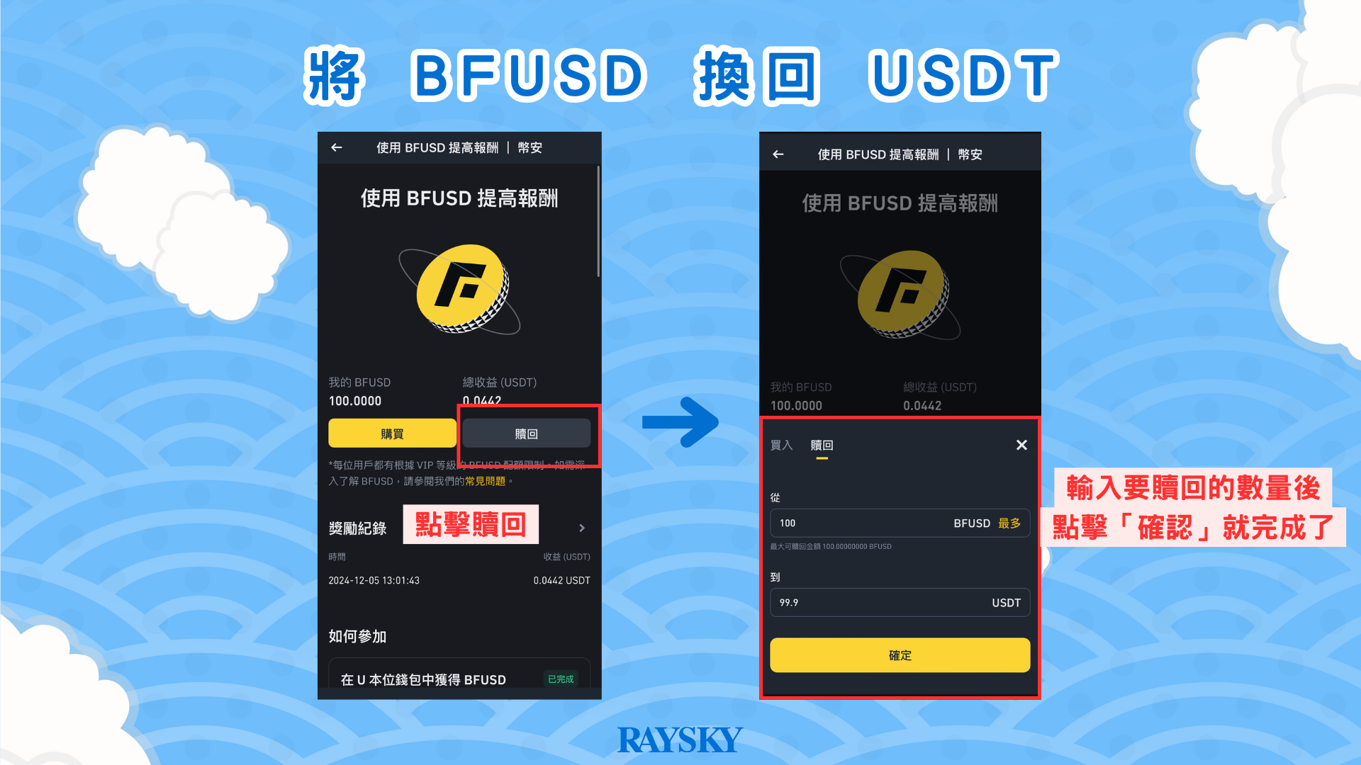 贖回 USDT
