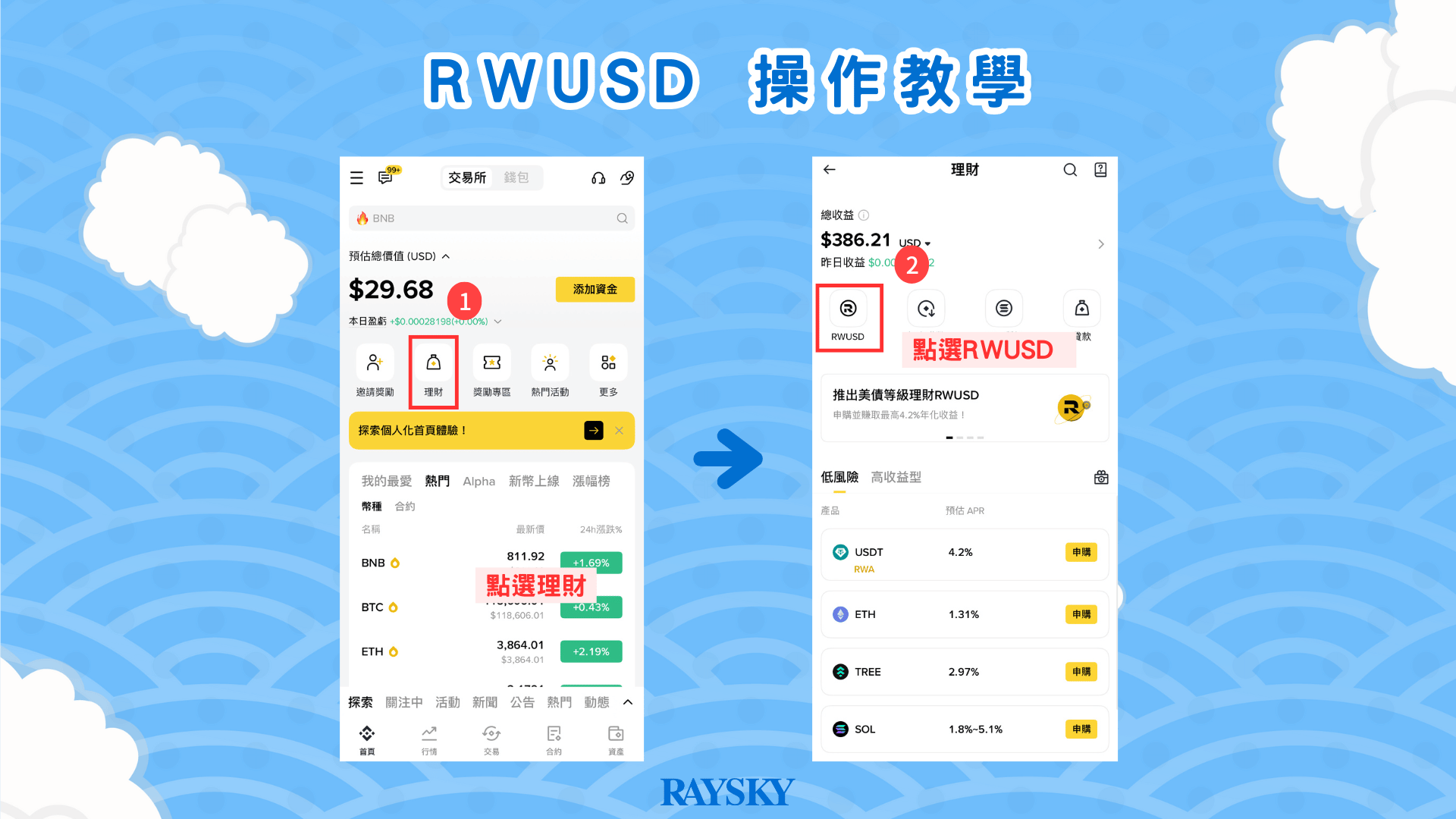 入金/購買 RWUSD