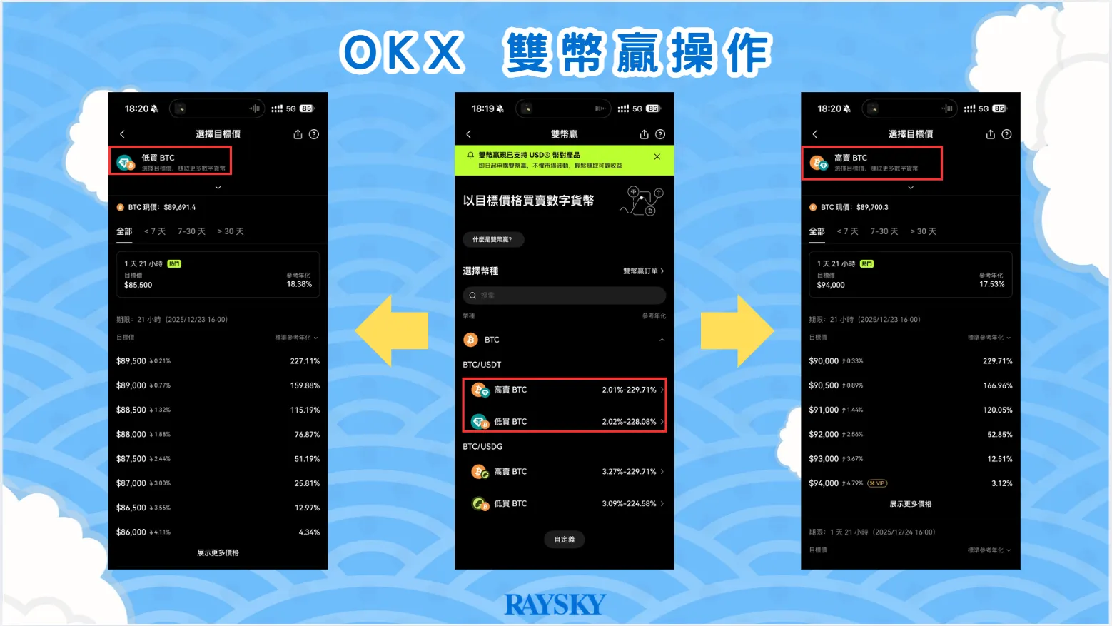OKX 雙幣贏操作 SOP