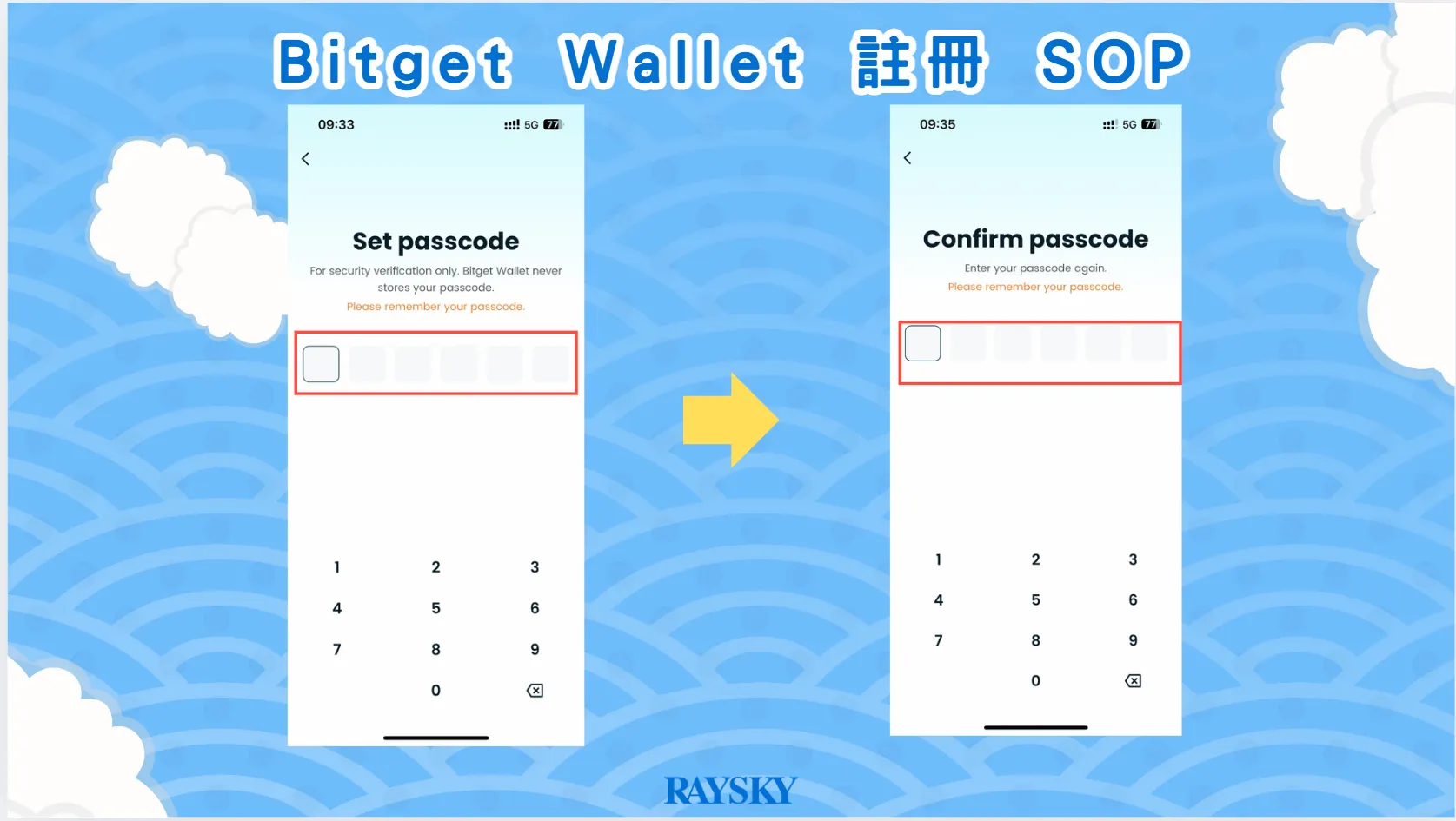 Bitget Wallet 註冊 SOP 。