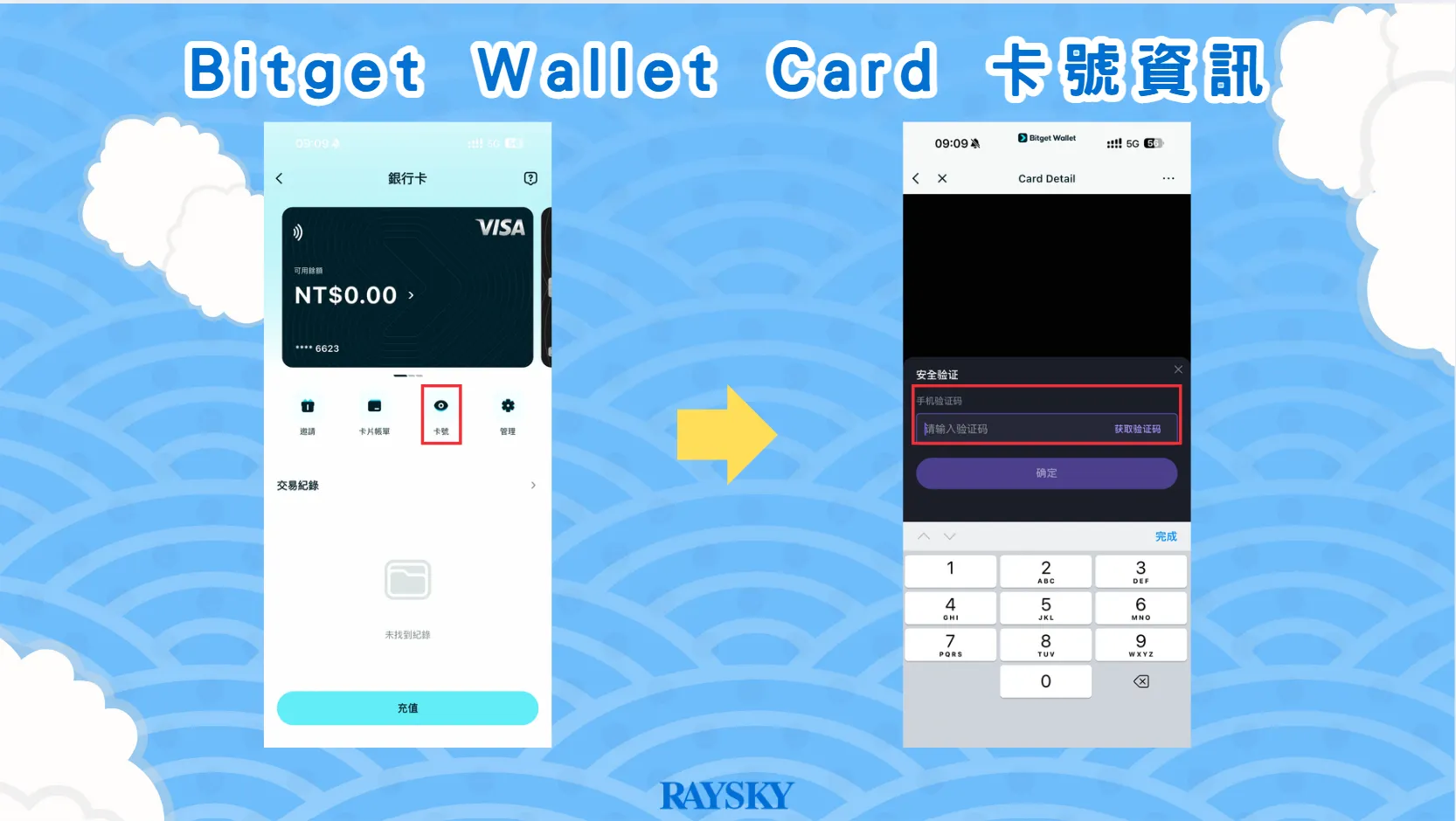 Bitget Wallet Card 卡號資訊查詢