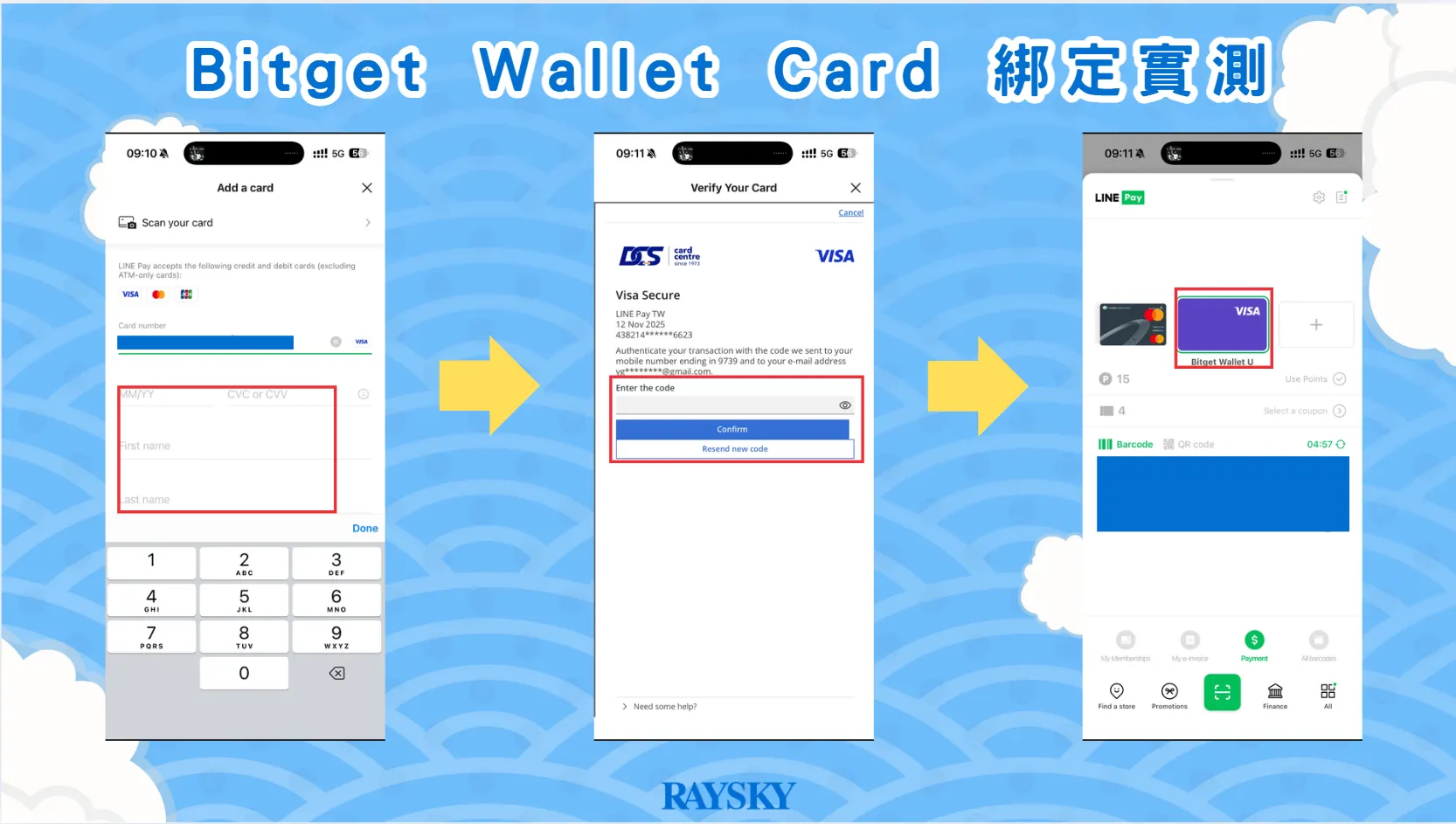 Bitget Wallet Card 綁定 Line Pay 實測