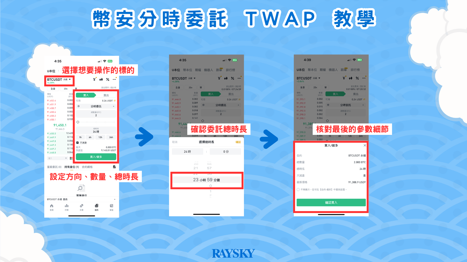 選擇標的並設置交易參數