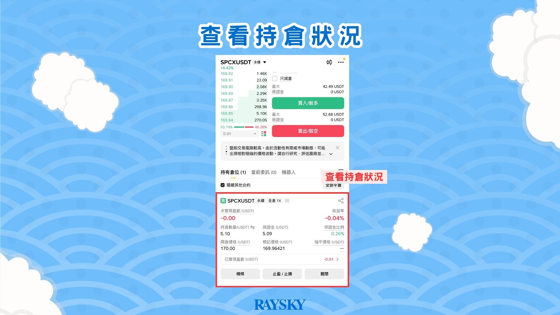 查看持倉狀況